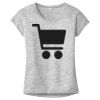 OCSO Multi-Colors Sublimatable Ladies PosiCharge Electric Heather Sporty Tee Thumbnail