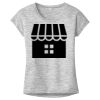 OCSO Multi-Colors Sublimatable Ladies PosiCharge Electric Heather Sporty Tee Thumbnail