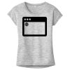 OCSO Multi-Colors Sublimatable Ladies PosiCharge Electric Heather Sporty Tee Thumbnail