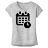 OCSO Multi-Colors Sublimatable Ladies PosiCharge Electric Heather Sporty Tee Thumbnail