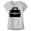 OCSO Multi-Colors Sublimatable Ladies PosiCharge Electric Heather Sporty Tee Thumbnail