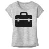OCSO Multi-Colors Sublimatable Ladies PosiCharge Electric Heather Sporty Tee Thumbnail