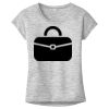 OCSO Multi-Colors Sublimatable Ladies PosiCharge Electric Heather Sporty Tee Thumbnail