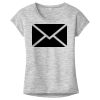 OCSO Multi-Colors Sublimatable Ladies PosiCharge Electric Heather Sporty Tee Thumbnail