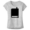 OCSO Multi-Colors Sublimatable Ladies PosiCharge Electric Heather Sporty Tee Thumbnail