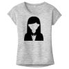 OCSO Multi-Colors Sublimatable Ladies PosiCharge Electric Heather Sporty Tee Thumbnail