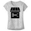 OCSO Multi-Colors Sublimatable Ladies PosiCharge Electric Heather Sporty Tee Thumbnail