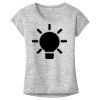 OCSO Multi-Colors Sublimatable Ladies PosiCharge Electric Heather Sporty Tee Thumbnail