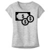 OCSO Multi-Colors Sublimatable Ladies PosiCharge Electric Heather Sporty Tee Thumbnail