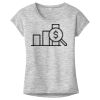 OCSO Multi-Colors Sublimatable Ladies PosiCharge Electric Heather Sporty Tee Thumbnail