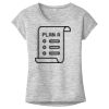 OCSO Multi-Colors Sublimatable Ladies PosiCharge Electric Heather Sporty Tee Thumbnail