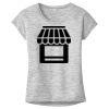 OCSO Multi-Colors Sublimatable Ladies PosiCharge Electric Heather Sporty Tee Thumbnail