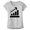 OCSO Multi-Colors Sublimatable Ladies PosiCharge Electric Heather Sporty Tee Thumbnail