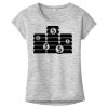 OCSO Multi-Colors Sublimatable Ladies PosiCharge Electric Heather Sporty Tee Thumbnail