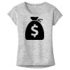OCSO Multi-Colors Sublimatable Ladies PosiCharge Electric Heather Sporty Tee Thumbnail