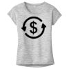 OCSO Multi-Colors Sublimatable Ladies PosiCharge Electric Heather Sporty Tee Thumbnail