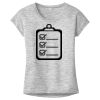 OCSO Multi-Colors Sublimatable Ladies PosiCharge Electric Heather Sporty Tee Thumbnail