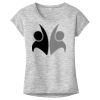 OCSO Multi-Colors Sublimatable Ladies PosiCharge Electric Heather Sporty Tee Thumbnail