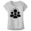 OCSO Multi-Colors Sublimatable Ladies PosiCharge Electric Heather Sporty Tee Thumbnail