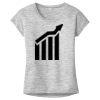 OCSO Multi-Colors Sublimatable Ladies PosiCharge Electric Heather Sporty Tee Thumbnail