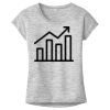 OCSO Multi-Colors Sublimatable Ladies PosiCharge Electric Heather Sporty Tee Thumbnail