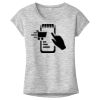 OCSO Multi-Colors Sublimatable Ladies PosiCharge Electric Heather Sporty Tee Thumbnail