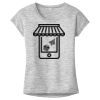 OCSO Multi-Colors Sublimatable Ladies PosiCharge Electric Heather Sporty Tee Thumbnail