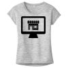 OCSO Multi-Colors Sublimatable Ladies PosiCharge Electric Heather Sporty Tee Thumbnail