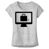 OCSO Multi-Colors Sublimatable Ladies PosiCharge Electric Heather Sporty Tee Thumbnail