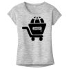 OCSO Multi-Colors Sublimatable Ladies PosiCharge Electric Heather Sporty Tee Thumbnail