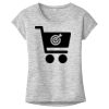 OCSO Multi-Colors Sublimatable Ladies PosiCharge Electric Heather Sporty Tee Thumbnail