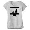 OCSO Multi-Colors Sublimatable Ladies PosiCharge Electric Heather Sporty Tee Thumbnail