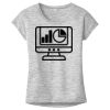 OCSO Multi-Colors Sublimatable Ladies PosiCharge Electric Heather Sporty Tee Thumbnail