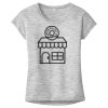 OCSO Multi-Colors Sublimatable Ladies PosiCharge Electric Heather Sporty Tee Thumbnail