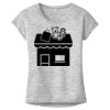 OCSO Multi-Colors Sublimatable Ladies PosiCharge Electric Heather Sporty Tee Thumbnail