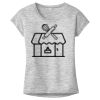 OCSO Multi-Colors Sublimatable Ladies PosiCharge Electric Heather Sporty Tee Thumbnail