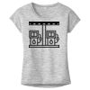 OCSO Multi-Colors Sublimatable Ladies PosiCharge Electric Heather Sporty Tee Thumbnail