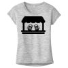 OCSO Multi-Colors Sublimatable Ladies PosiCharge Electric Heather Sporty Tee Thumbnail