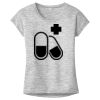 OCSO Multi-Colors Sublimatable Ladies PosiCharge Electric Heather Sporty Tee Thumbnail