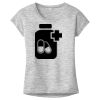 OCSO Multi-Colors Sublimatable Ladies PosiCharge Electric Heather Sporty Tee Thumbnail