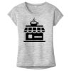 OCSO Multi-Colors Sublimatable Ladies PosiCharge Electric Heather Sporty Tee Thumbnail