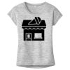 OCSO Multi-Colors Sublimatable Ladies PosiCharge Electric Heather Sporty Tee Thumbnail