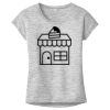 OCSO Multi-Colors Sublimatable Ladies PosiCharge Electric Heather Sporty Tee Thumbnail