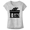 OCSO Multi-Colors Sublimatable Ladies PosiCharge Electric Heather Sporty Tee Thumbnail