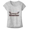 OCSO Multi-Colors Sublimatable Ladies PosiCharge Electric Heather Sporty Tee Thumbnail