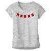 OCSO Multi-Colors Sublimatable Ladies PosiCharge Electric Heather Sporty Tee Thumbnail