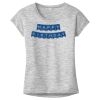 OCSO Multi-Colors Sublimatable Ladies PosiCharge Electric Heather Sporty Tee Thumbnail