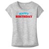 OCSO Multi-Colors Sublimatable Ladies PosiCharge Electric Heather Sporty Tee Thumbnail