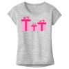 OCSO Multi-Colors Sublimatable Ladies PosiCharge Electric Heather Sporty Tee Thumbnail