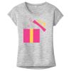 OCSO Multi-Colors Sublimatable Ladies PosiCharge Electric Heather Sporty Tee Thumbnail